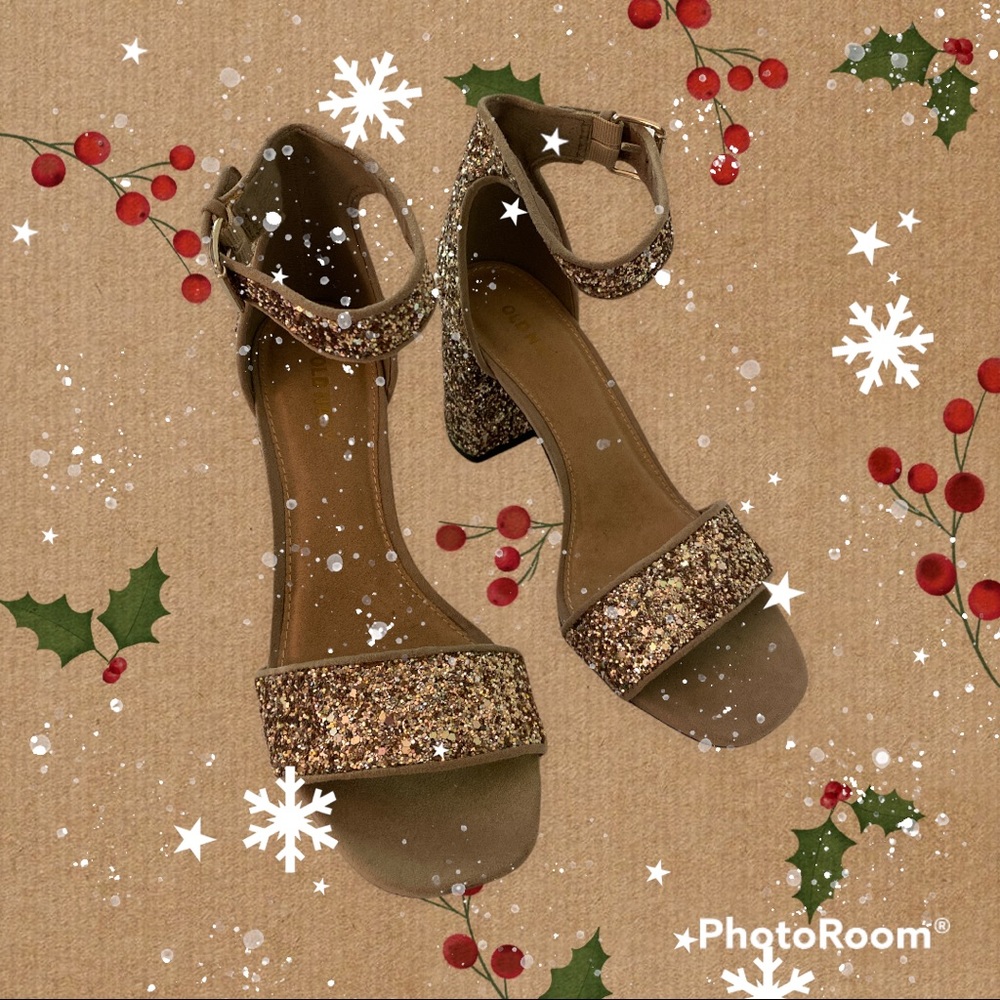 Silver Sparkly Shoe